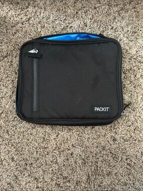 Packit Insulated Lunch Bag - Bright Blue with Black Trim